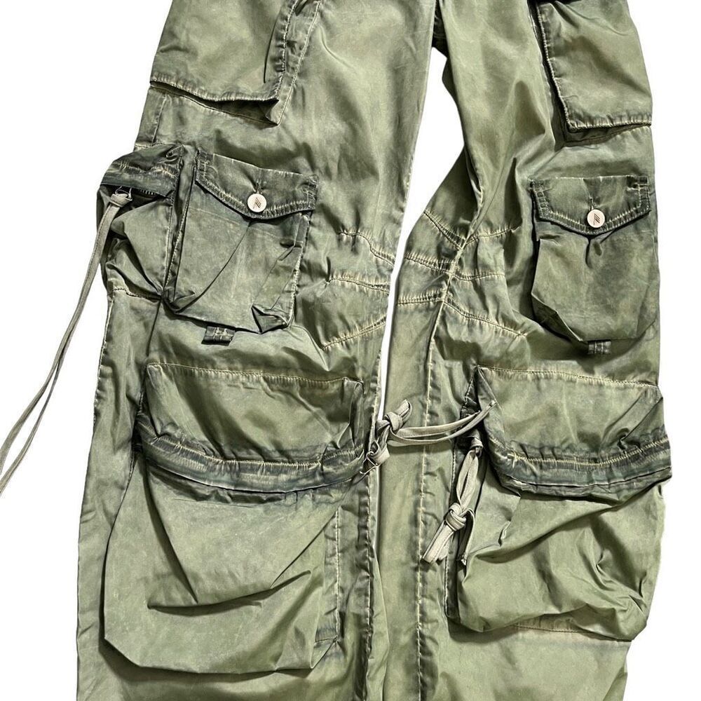 THE ATTICO‎ Fern Long Pant in Military Green - Picture 10 of 12